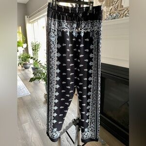 DKNY Navy Patterned Pants